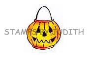 D-134-HK Sm. Trick or Treat Pumpkin